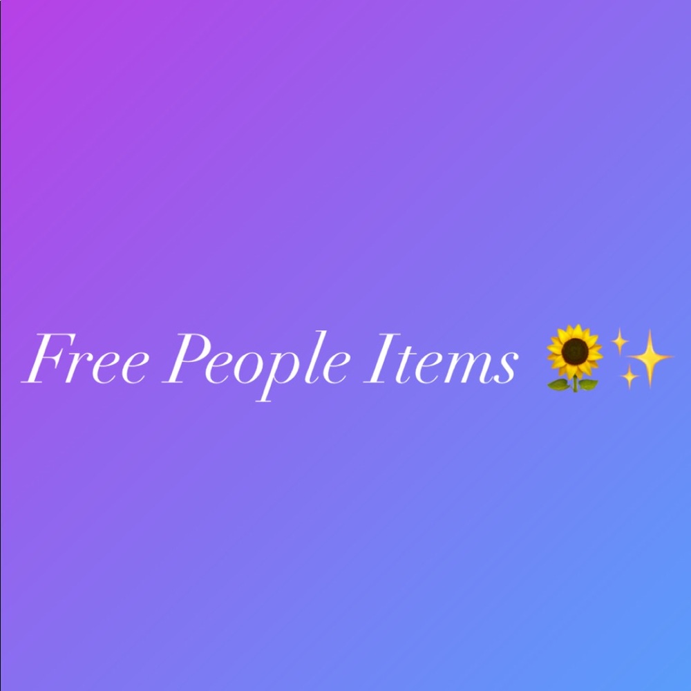 Free People clothing!